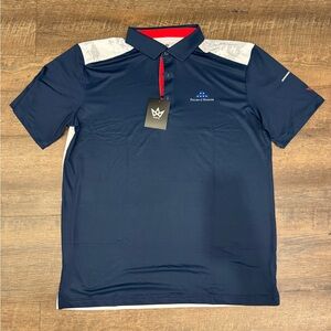 Novus Folds of Honor Navy Blue Polo Golf Shirt XL NWT